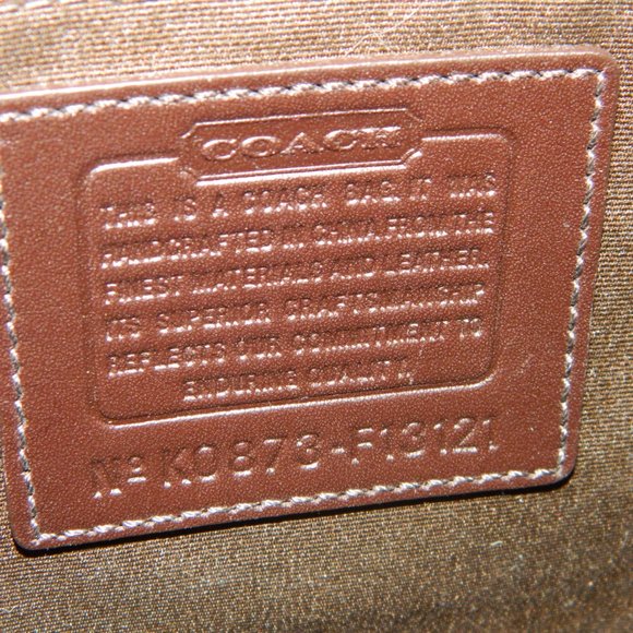 Coach Gold/White Tote - Picture 9 of 9